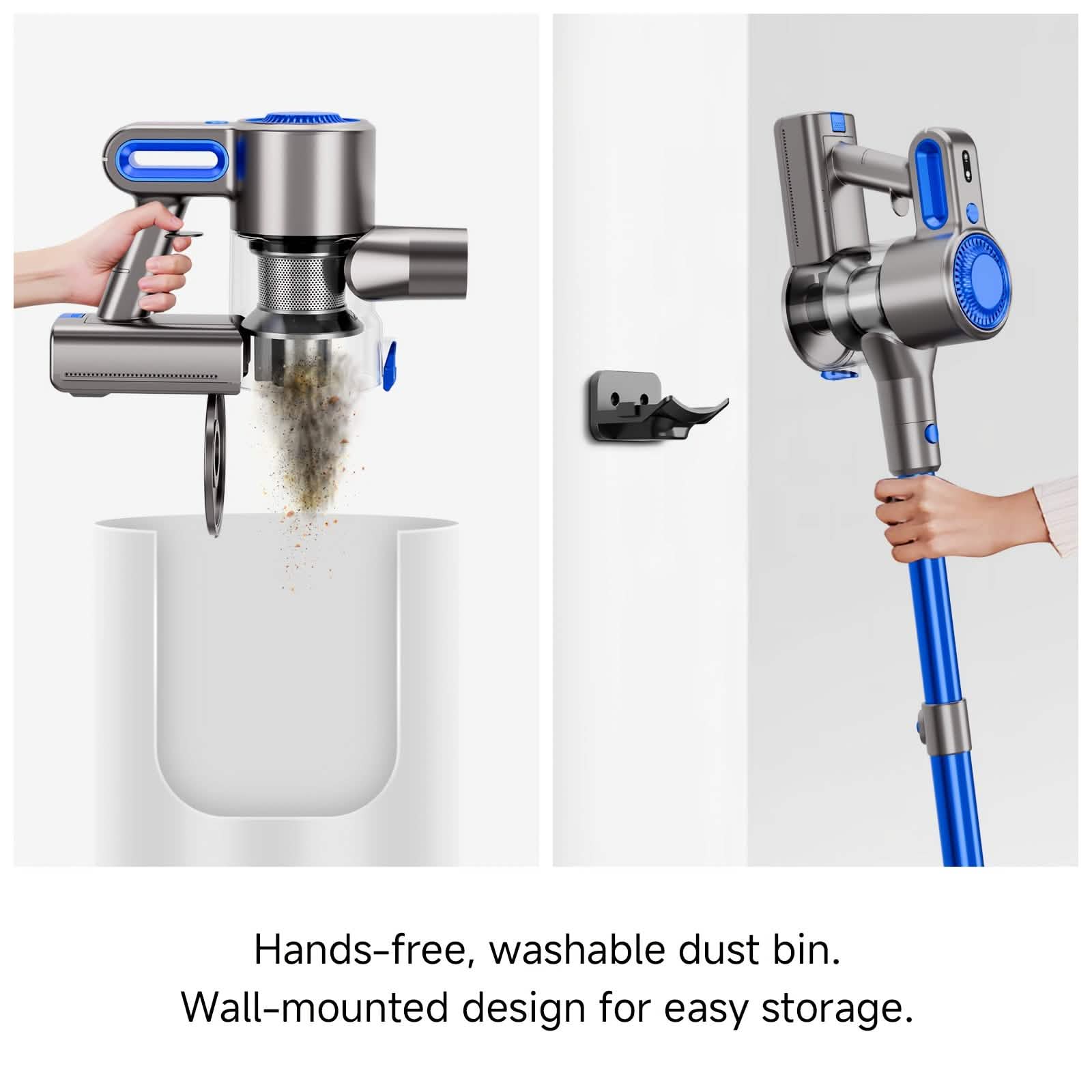 Cordless Vacuum Cleaner with LED Light & Removable Battery - thewrightstore