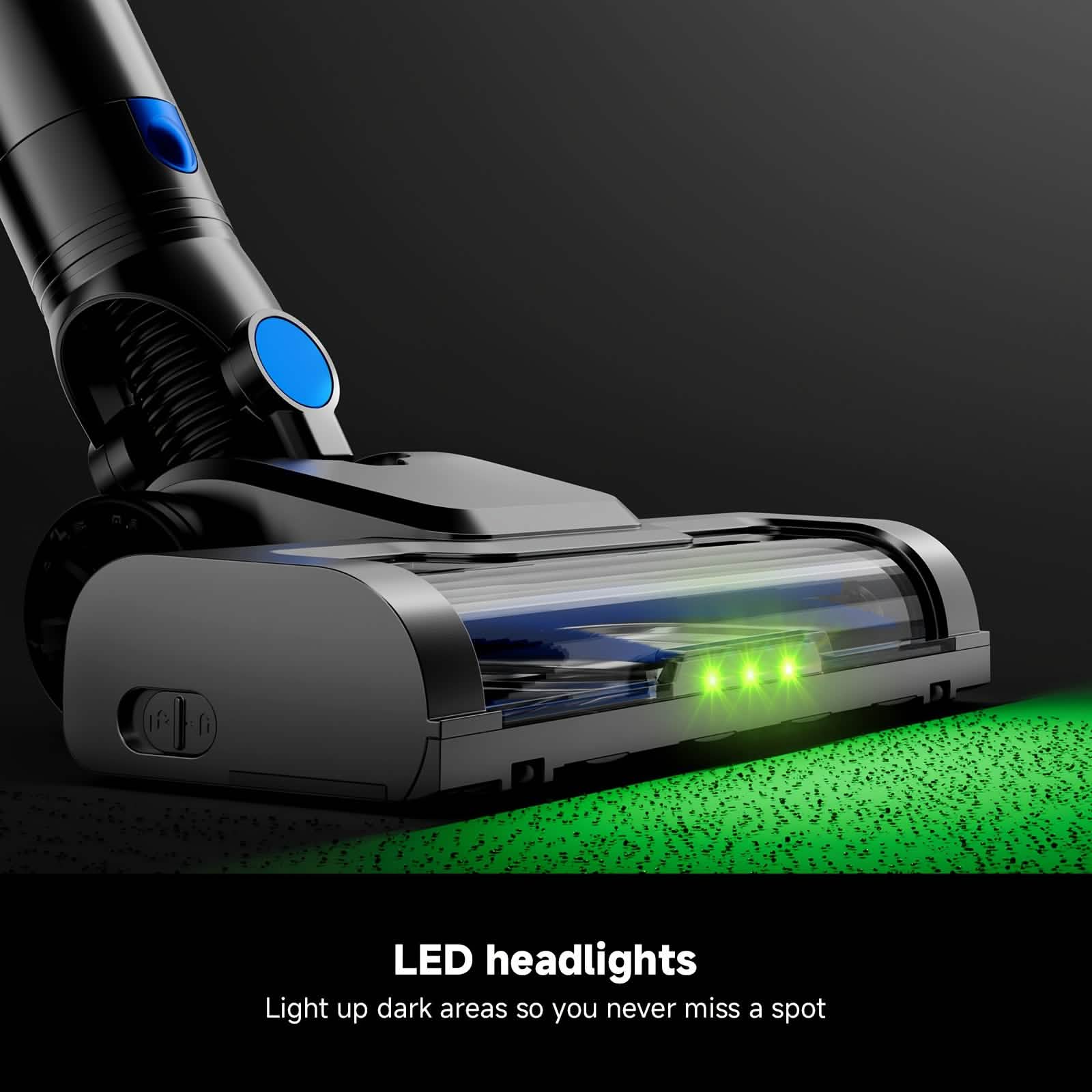 Cordless Vacuum Cleaner with LED Light & Removable Battery - thewrightstore