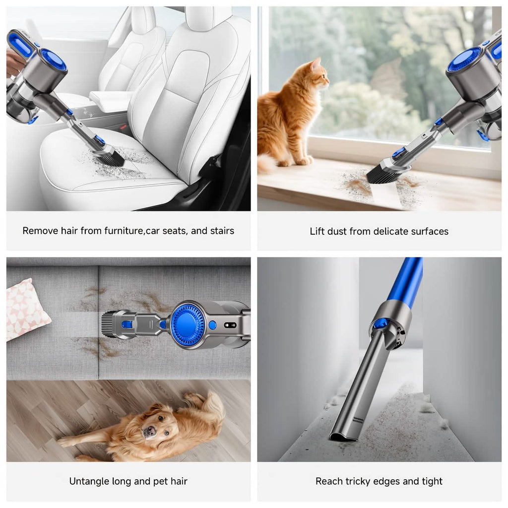 Cordless Vacuum Cleaner with LED Light & Removable Battery - thewrightstore