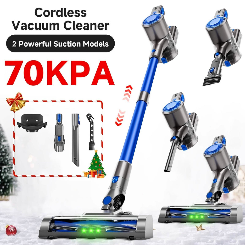 Cordless Vacuum Cleaner with LED Light & Removable Battery - thewrightstore