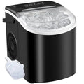 Countertop Portable Ice Maker – 26lb/24h, 9 Cubes/6min, Black - thewrightstore