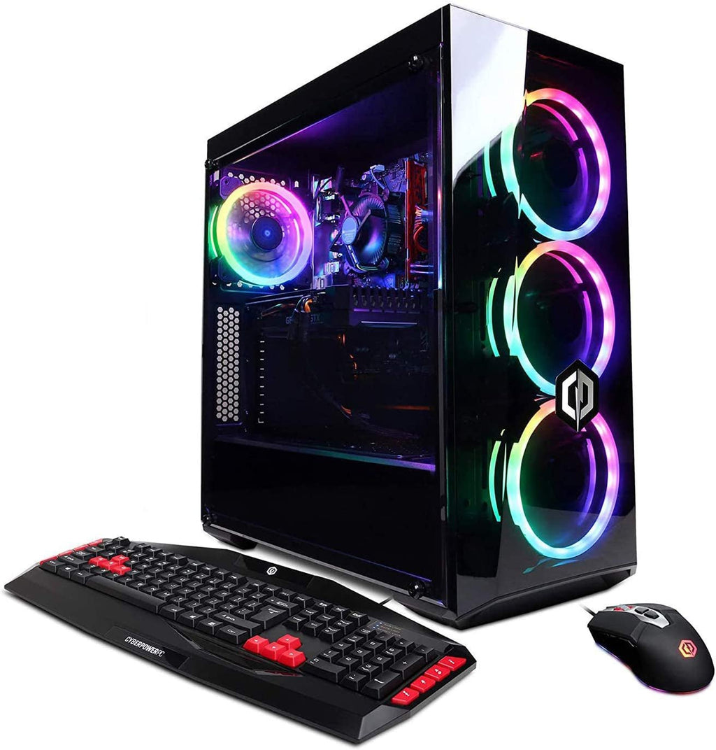 CyberpowerPC Gamer Xtreme VR Gaming Desktop, Intel Core i5-9400F 2.9GHz, NVIDIA GeForce GTX 1660 6GB, 8GB DDR4 RAM, 240GB SSD, 1TB HDD, Wi-Fi Ready, Windows 10 Home (Model GXIVR8060A8, Black) - thewrightstore