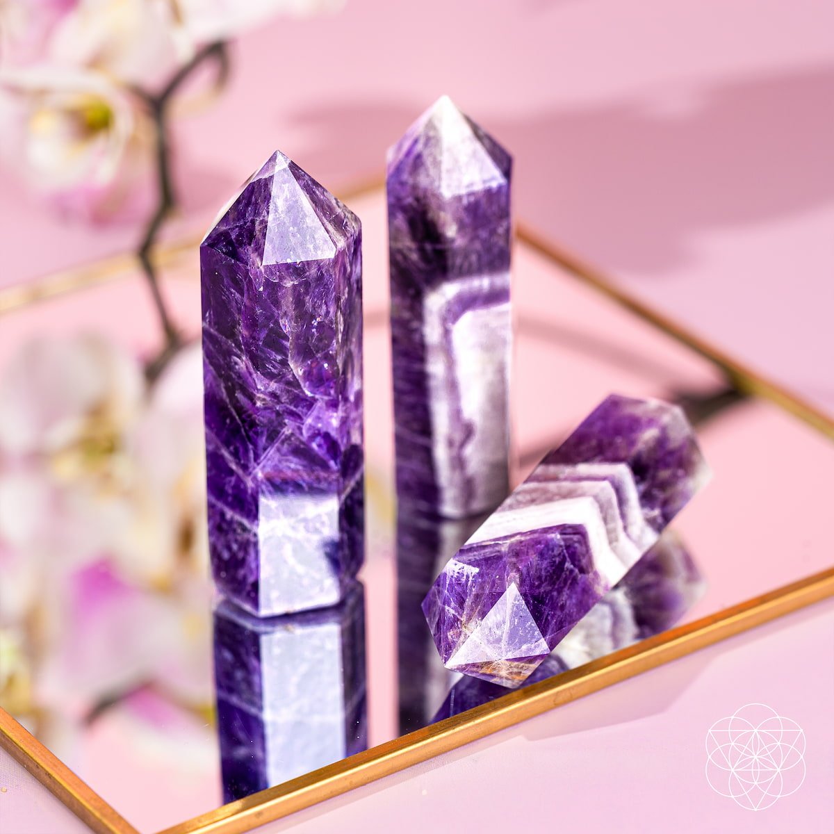 Cycle Breaker - Chevron Amethyst Point of Transformation - thewrightstore