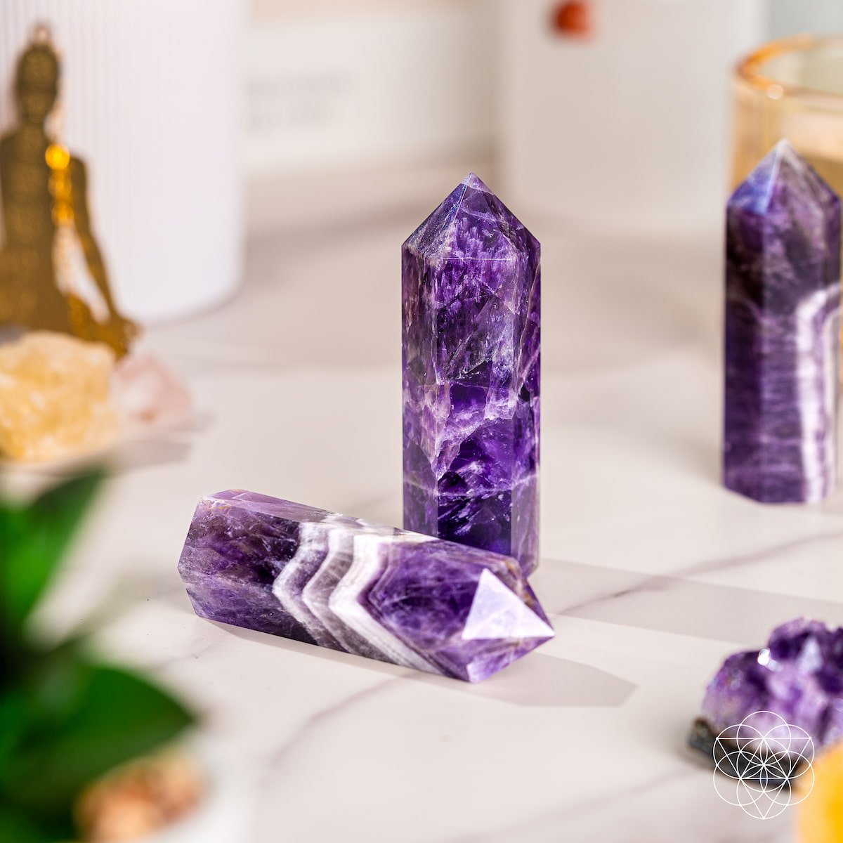 Cycle Breaker - Chevron Amethyst Point of Transformation - thewrightstore