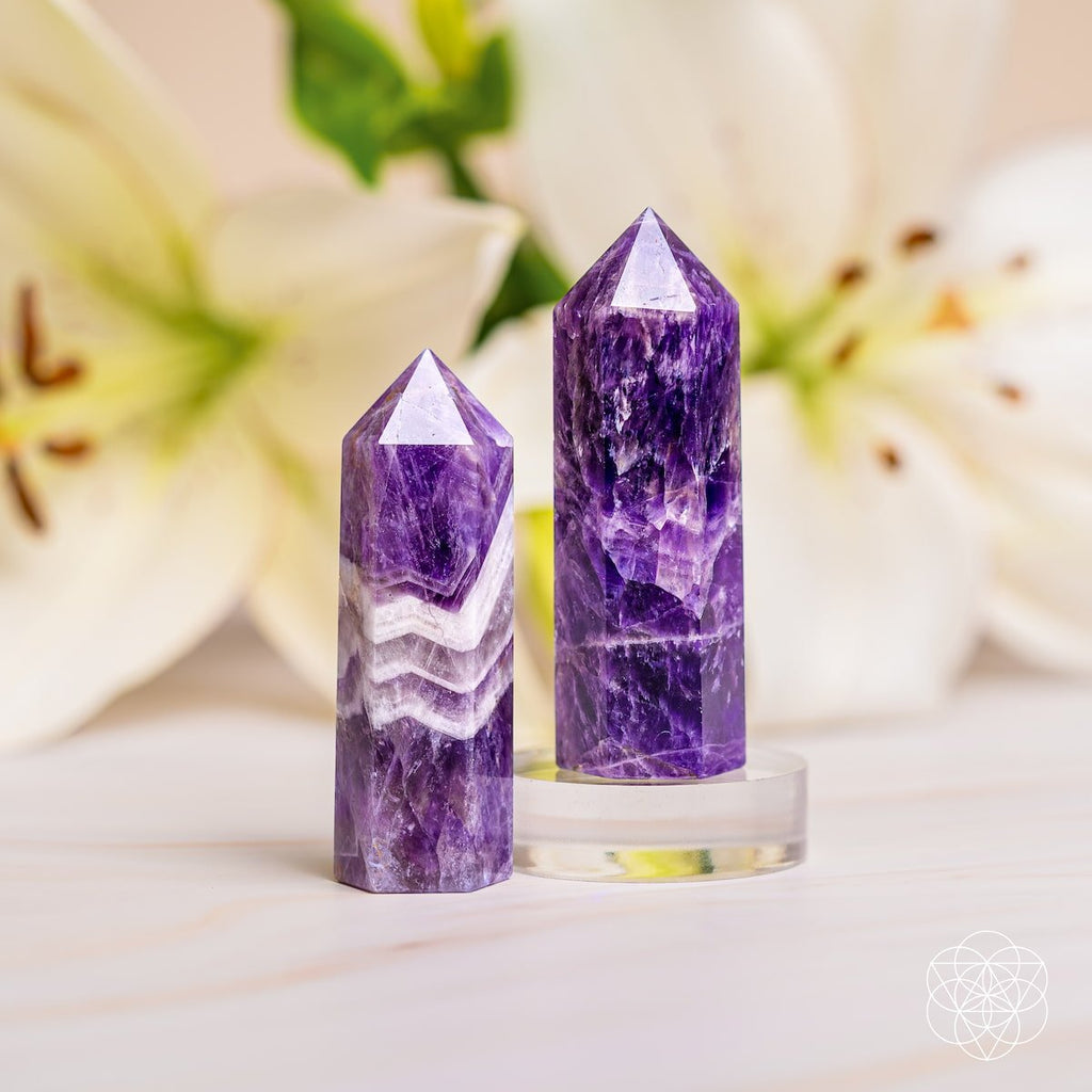 Cycle Breaker - Chevron Amethyst Point of Transformation - thewrightstore