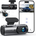 Dash Cam Front and Rear, 4K+1080P Dual Car Camera, Parking Monitor, Loop Recording - thewrightstore