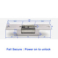 DC12V Electric Strike Lock Fail Secure or Fail Safe 400KG Holding Force 44Mm Lock Tongue for Access Control - thewrightstore