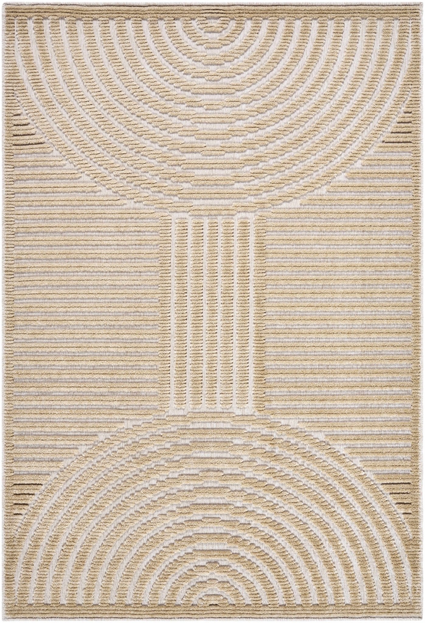 Deron Beige Washable Area Rug - thewrightstore