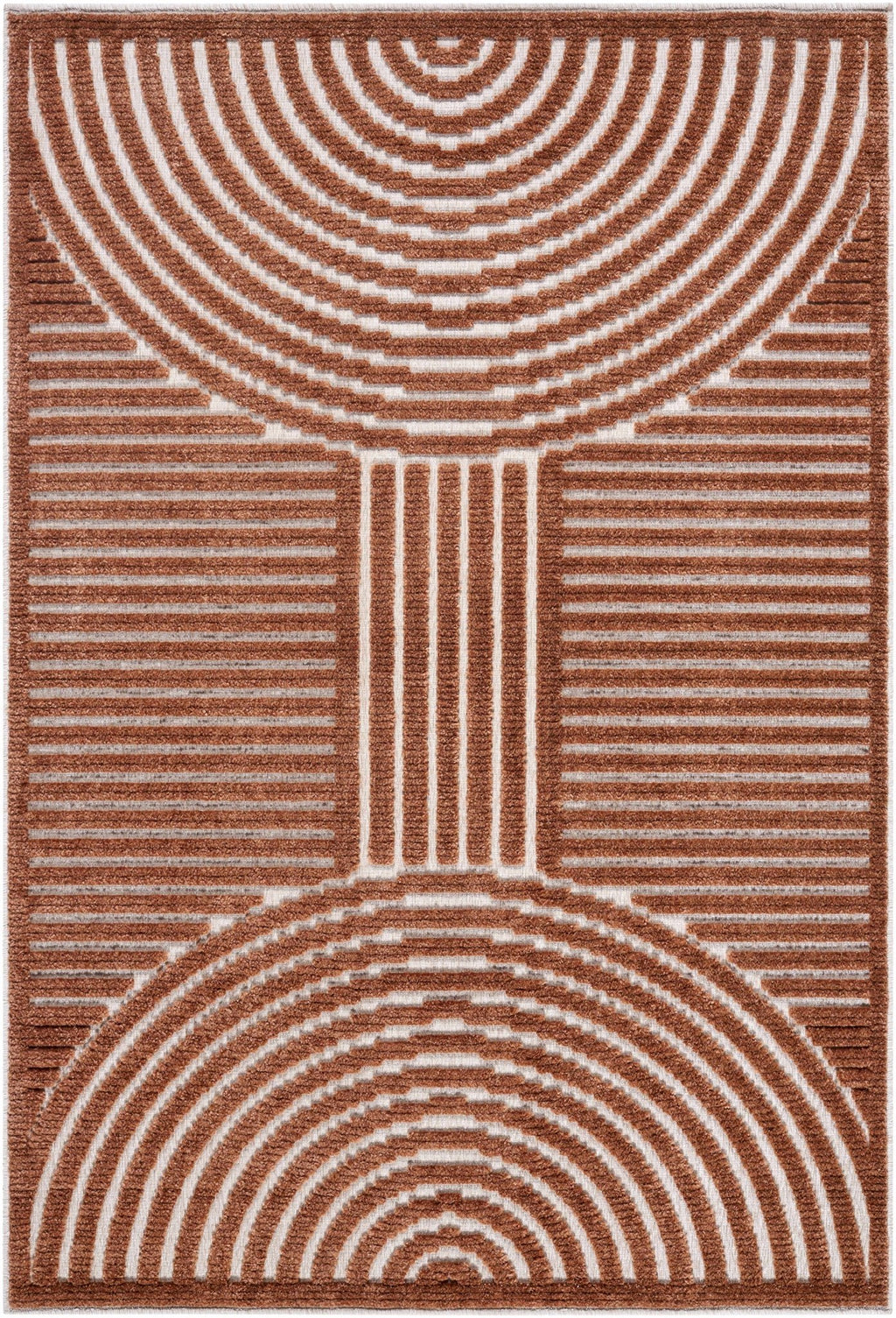 Deron Brown Washable Area Rug - thewrightstore