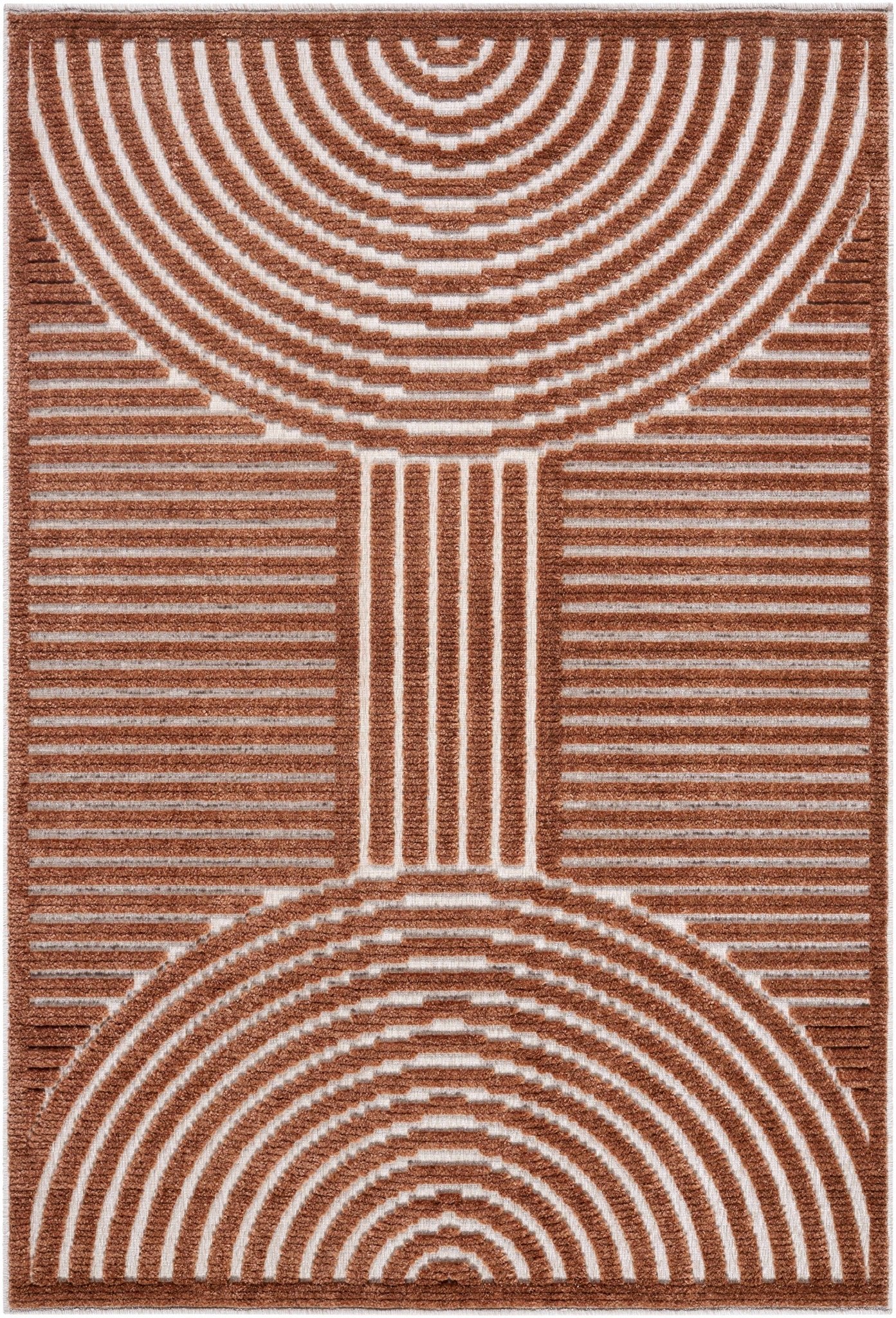 Deron Brown Washable Area Rug - thewrightstore
