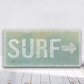 Distressed Surf Sign - Surf Shack Canvas Sign - thewrightstore