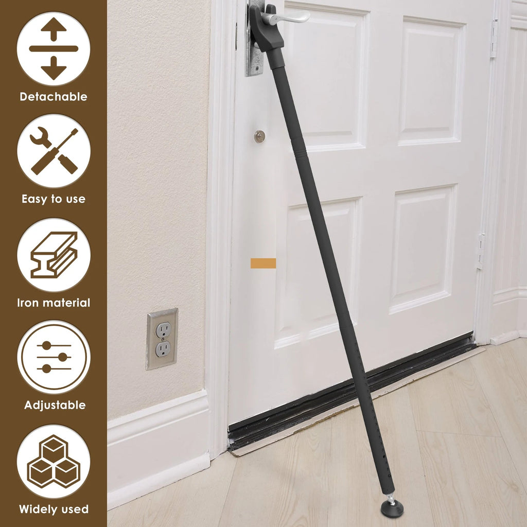 Door Security Bar 44-55 Inch Adjustable Door Security Bar Home Security Door Stopper Door Security 3 in 1 Door Jammer Security - thewrightstore