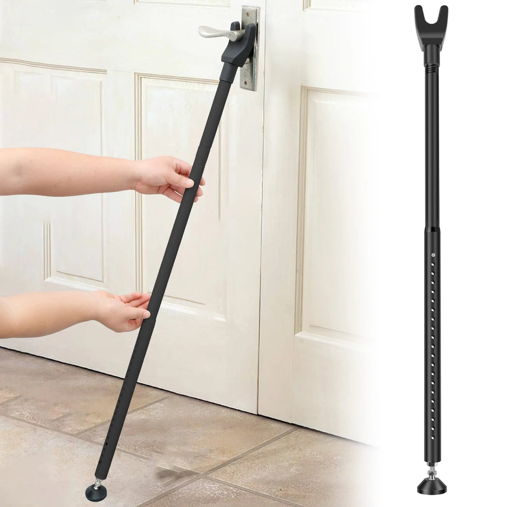 Door Security Bar 44-55 Inch Adjustable Door Security Bar Home Security Door Stopper Door Security 3 in 1 Door Jammer Security - thewrightstore