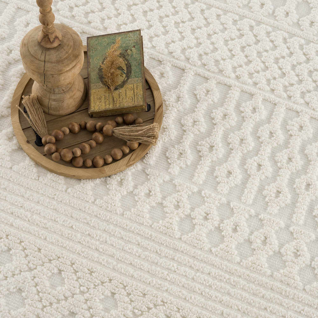Drago White Washable Area Rug - thewrightstore