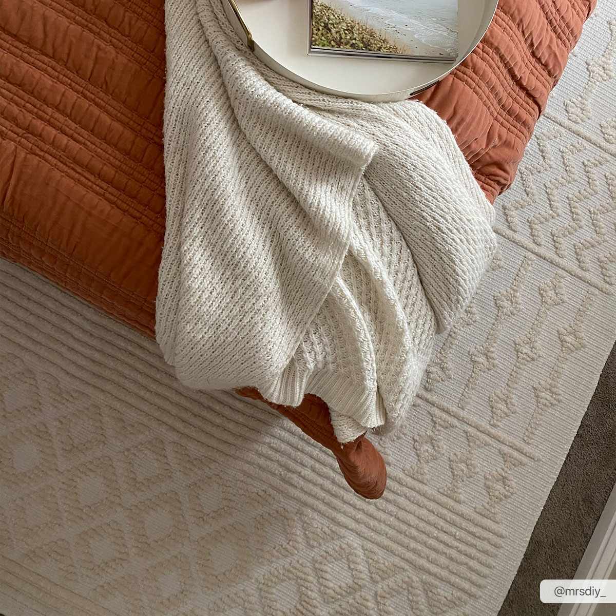 Drago White Washable Area Rug - thewrightstore