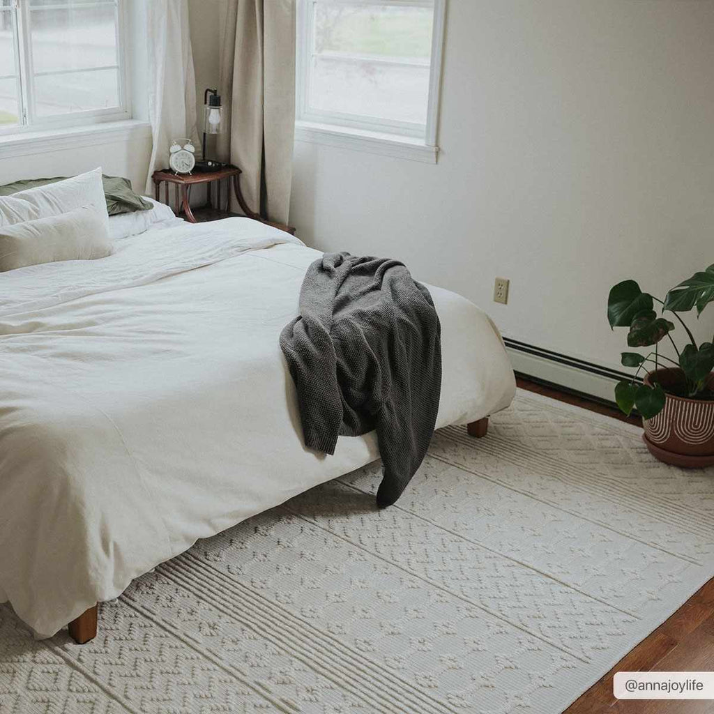 Drago White Washable Area Rug - thewrightstore