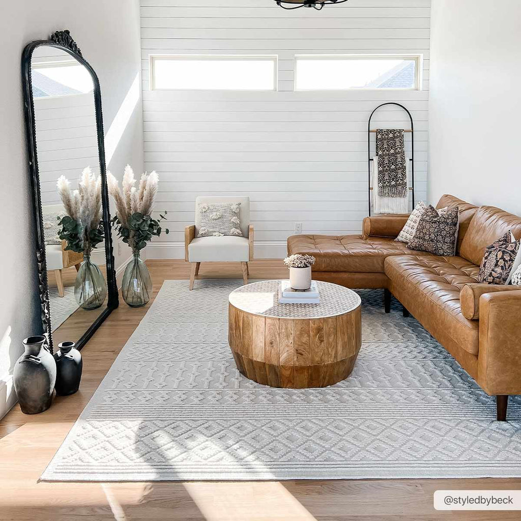 Drago White Washable Area Rug - thewrightstore