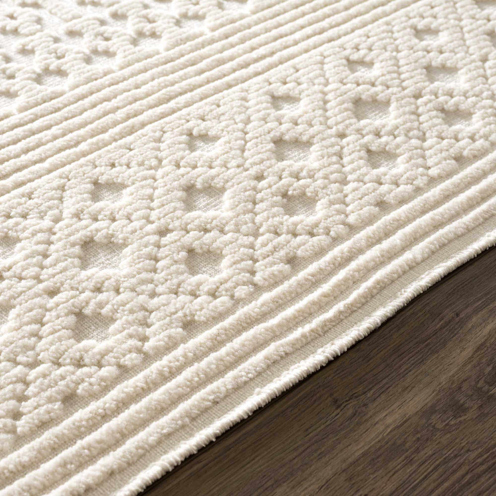 Drago White Washable Area Rug - thewrightstore
