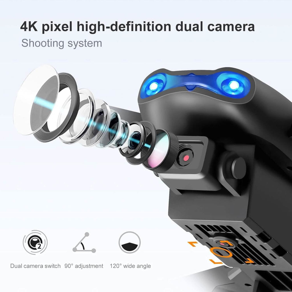 Drone HD Dual Camera, WiFi FPV Foldable RC Quadcopter - thewrightstore