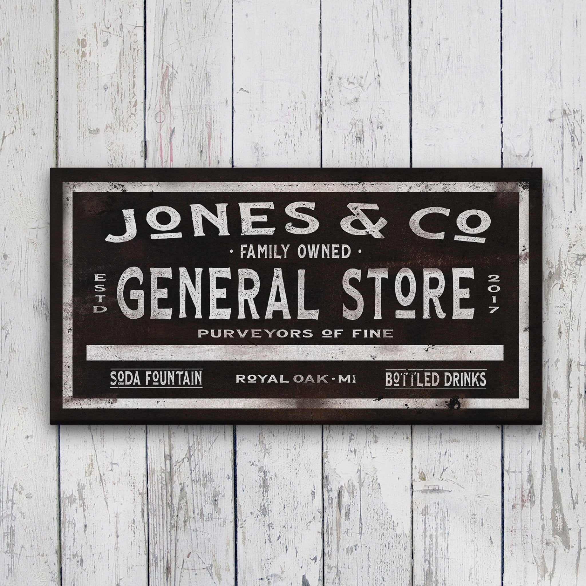 Dry Goods Sign | Personalized General Store Sign | Custom Rustic Farmhouse Sign - thewrightstore