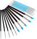 15-Piece Professional Silicone Sculpting Tool Set for Pottery and Clay Modeling