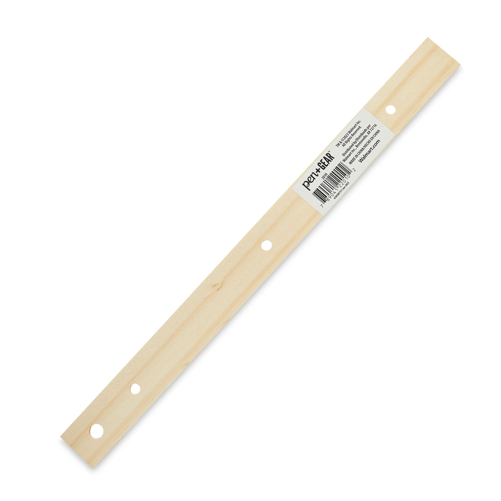 (6 Pack) Pen + Gear Wood Ruler, 12 Inch, Ideal for Elementary to High School Educational Level