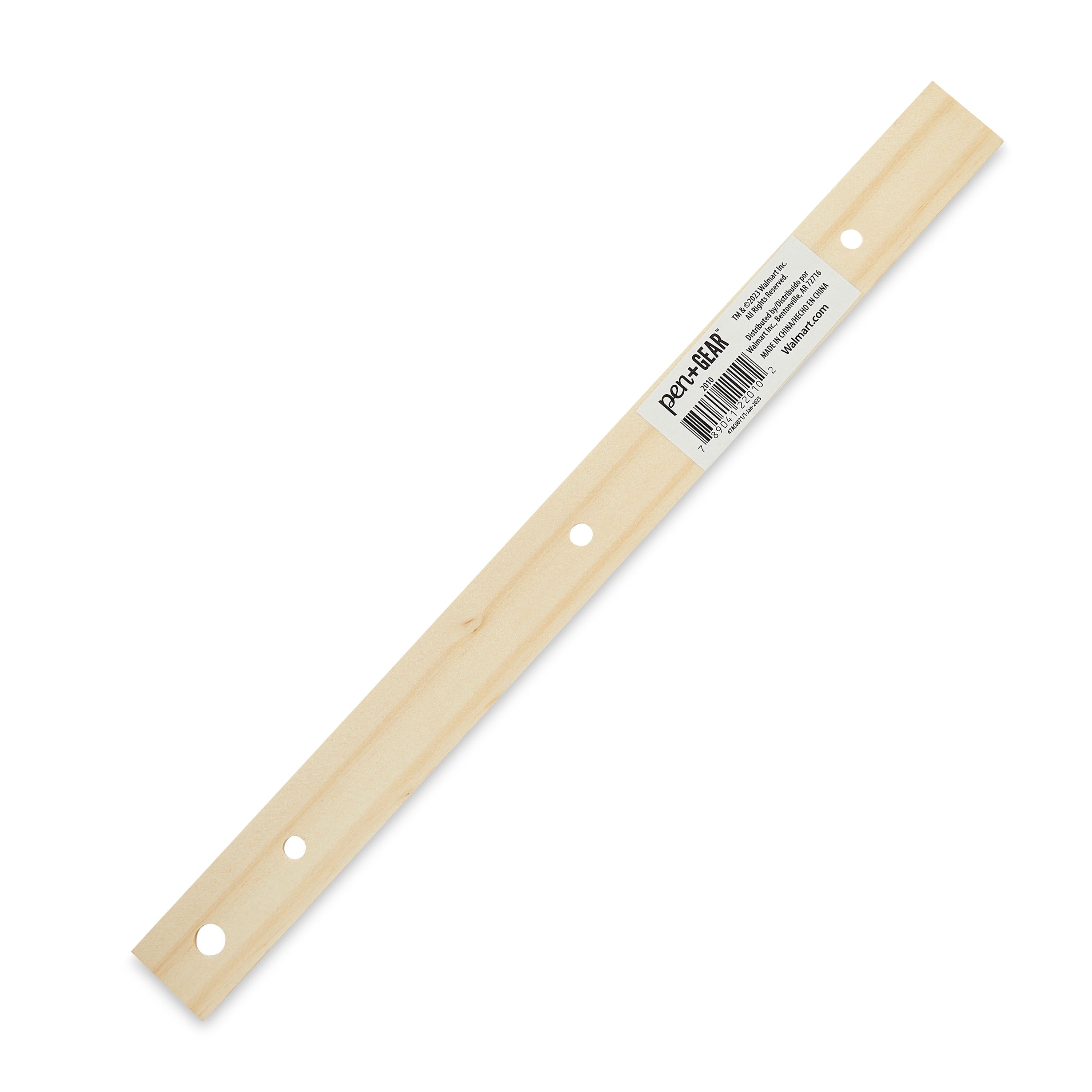 (6 Pack) Pen + Gear Wood Ruler, 12 Inch, Ideal for Elementary to High School Educational Level