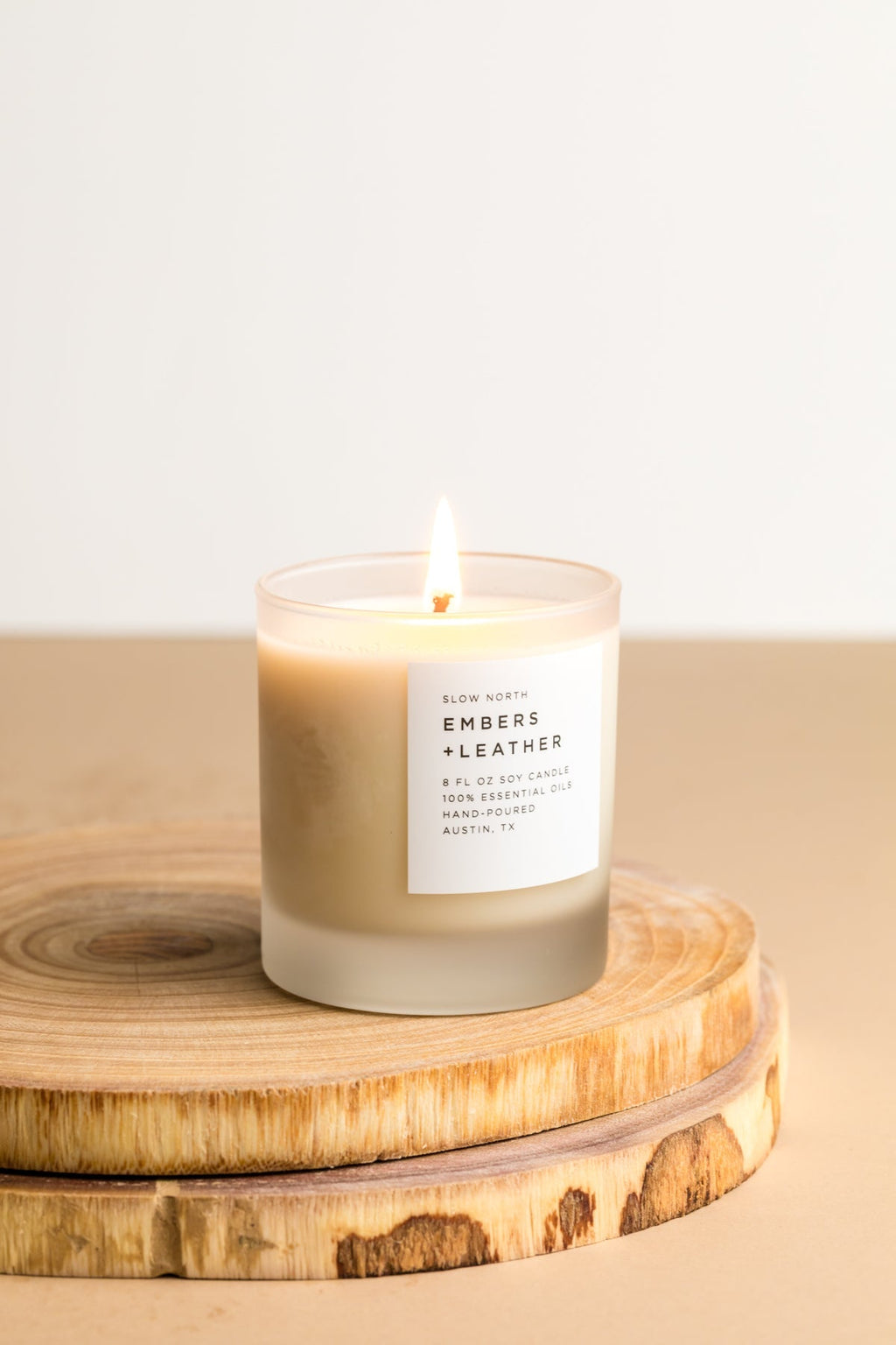 Embers + Leather - Signature Candle (Vetiver + Cedar + Patchouli) - thewrightstore