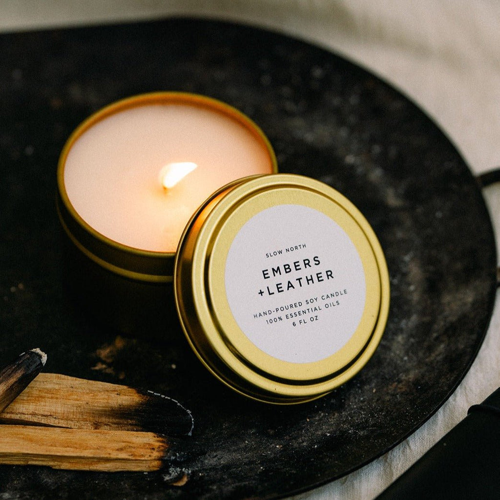 Embers + Leather - Vetiver + Cedar + Patchouli - thewrightstore