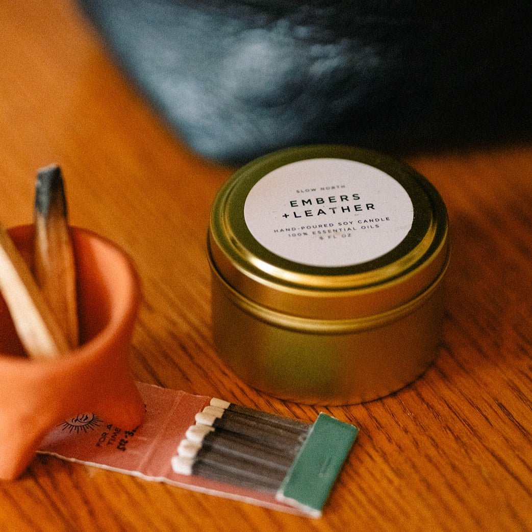 Embers + Leather - Vetiver + Cedar + Patchouli - thewrightstore