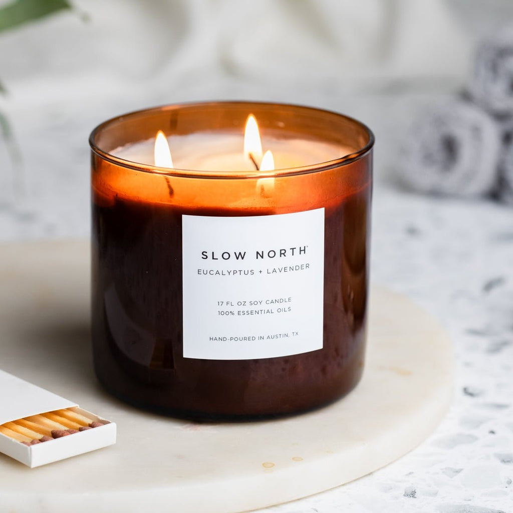 Eucalyptus + Lavender - Signature 3 - Wick Candle - thewrightstore
