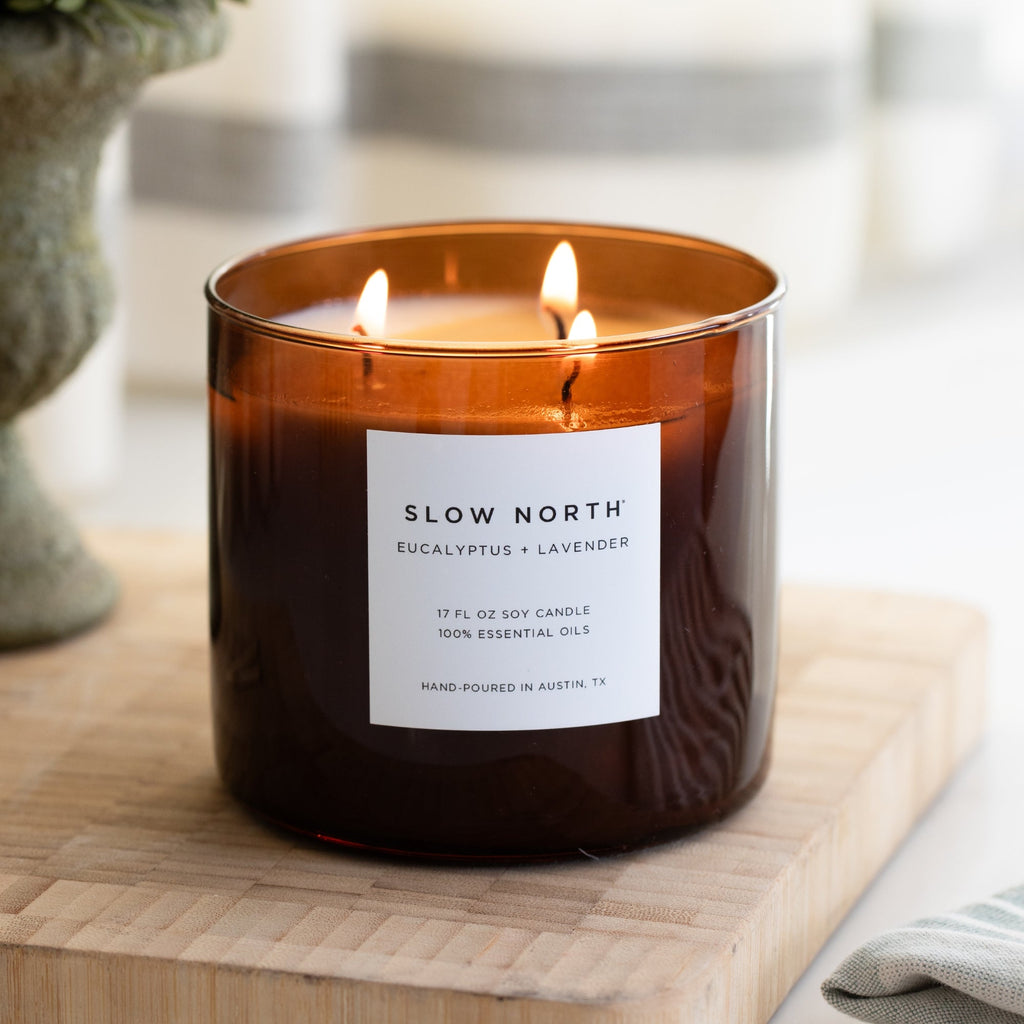 Eucalyptus + Lavender - Signature 3 - Wick Candle - thewrightstore