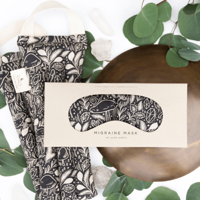 Eye Mask + Neck Wrap Bundle - Mystical Mushroom - thewrightstore