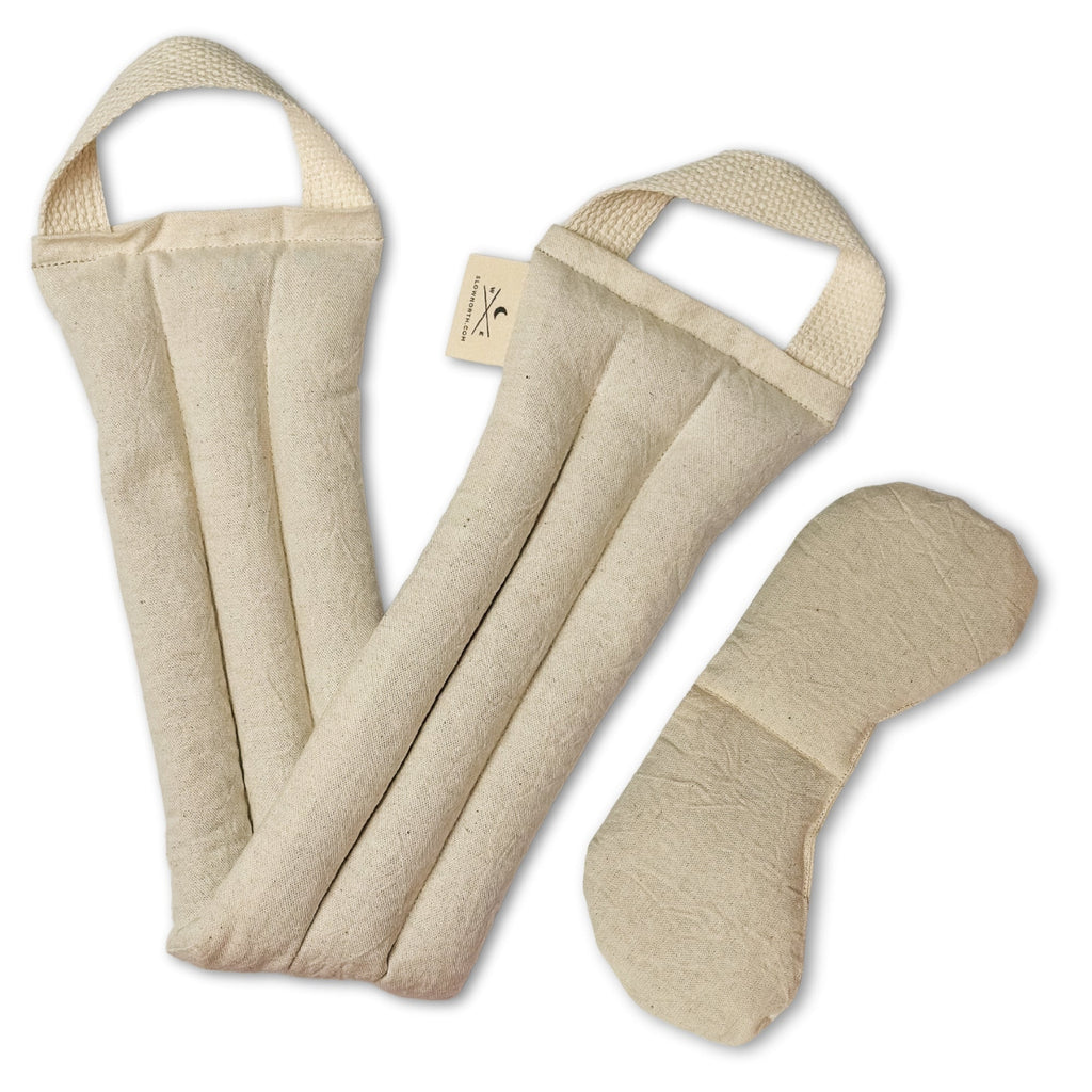 Eye Mask + Neck Wrap Bundle - Natural - thewrightstore