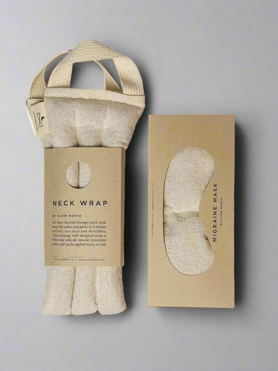 Eye Mask + Neck Wrap Bundle - Natural - thewrightstore