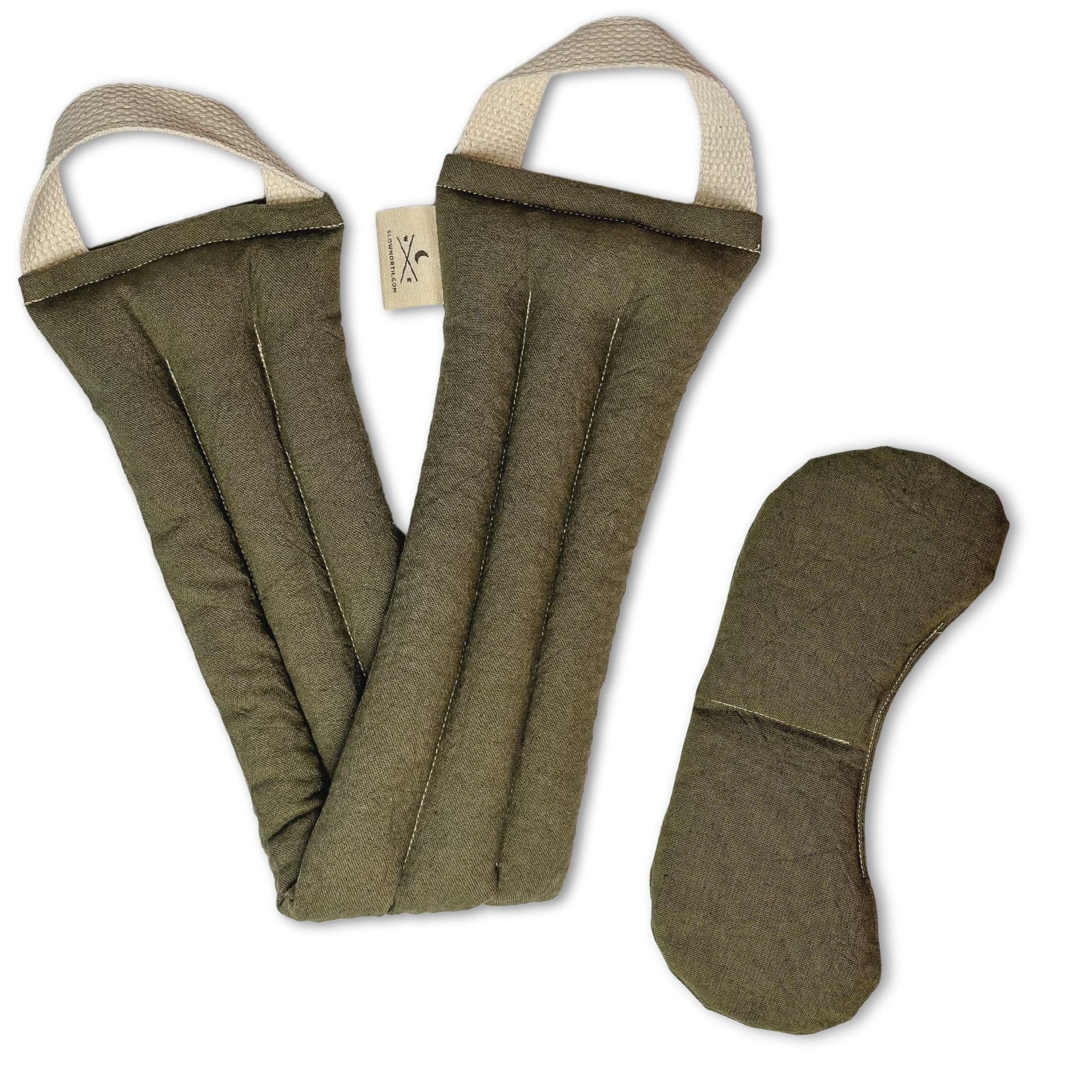 Eye Mask + Neck Wrap Bundle - Olive - thewrightstore