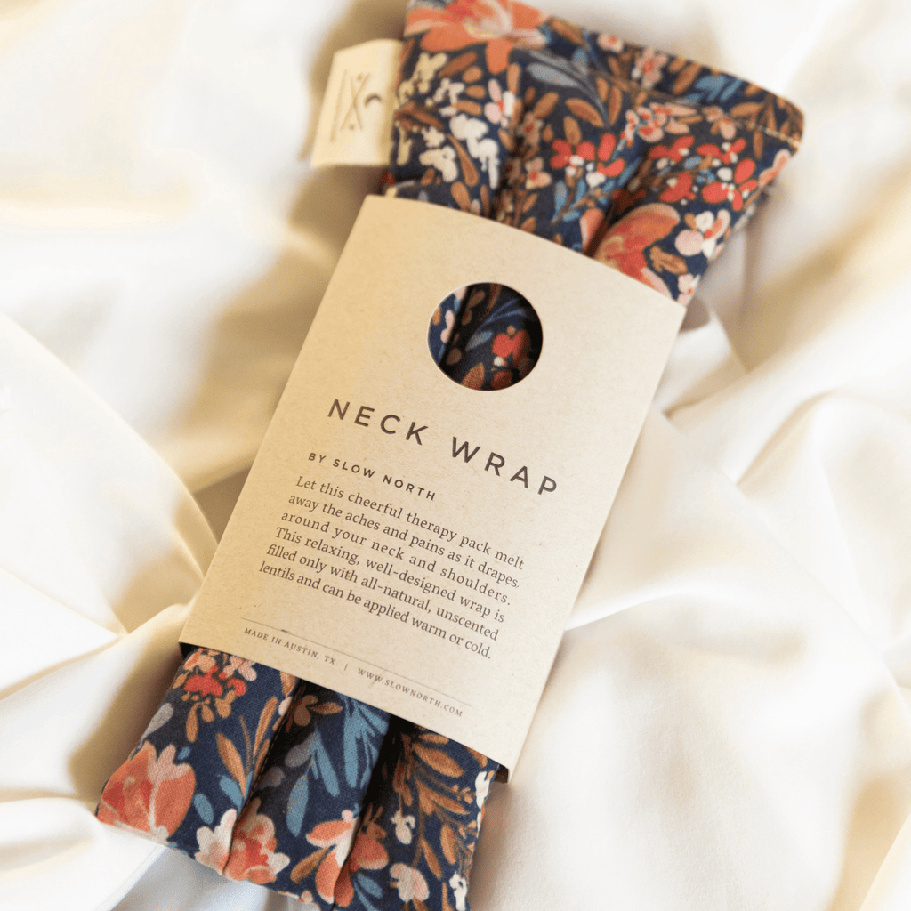 Eye Mask + Neck Wrap Bundle - Pom Blossom - thewrightstore