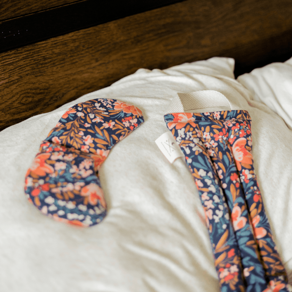 Eye Mask + Neck Wrap Bundle - Pom Blossom - thewrightstore