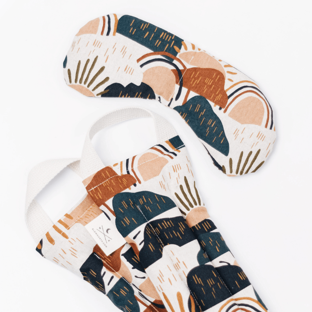 Eye Mask + Neck Wrap Bundle - Rainbow Hill - thewrightstore