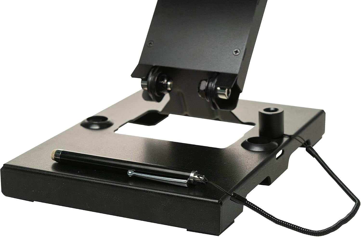 CTA Digital Flat-Folding Security Stand with Universal Locking Enclosure and Steel Cable for 7-14-Inch Tablets (Model: PAD-FTSU)