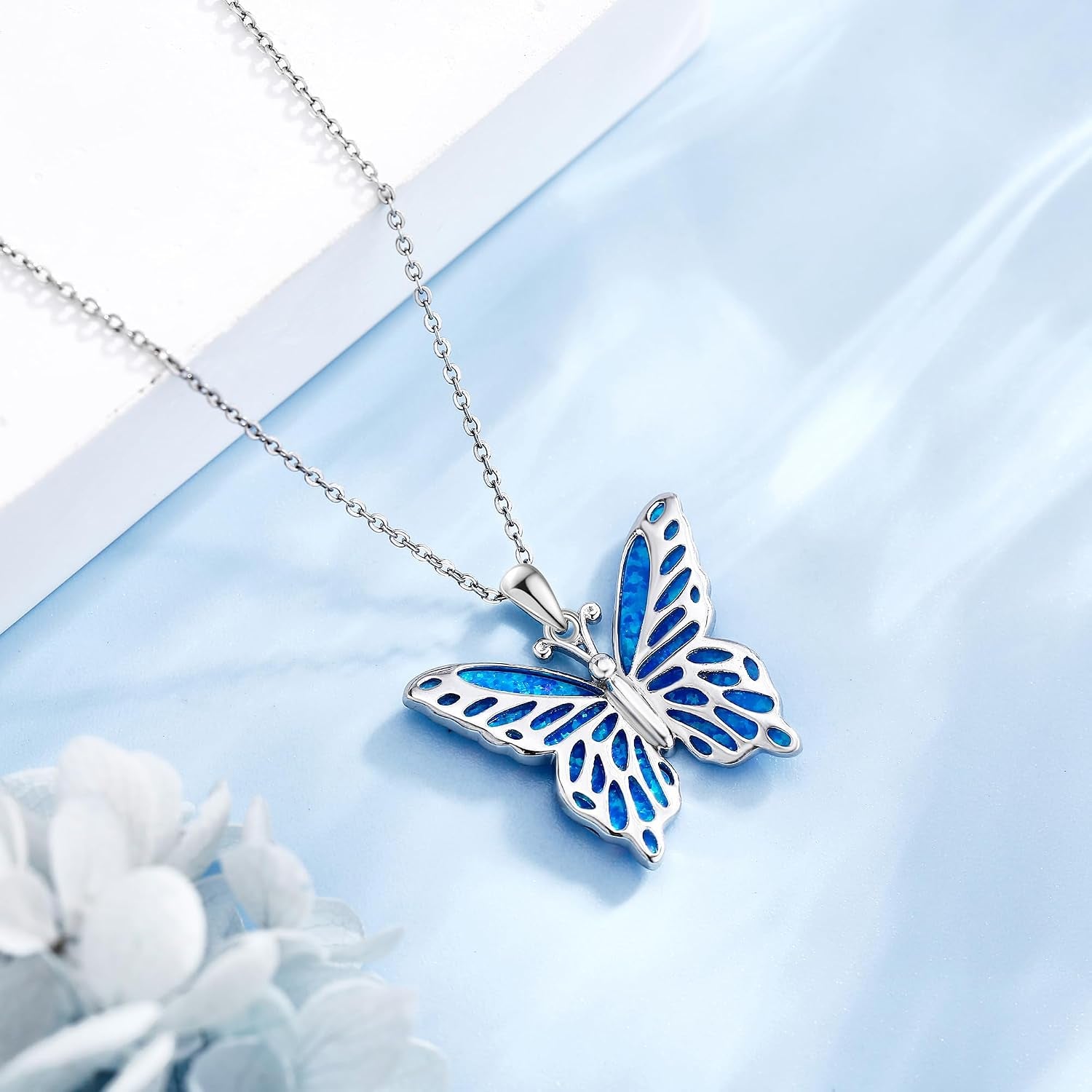 925 Sterling Silver Animal Necklace Collection - Hammerhead Shark, Phoenix, Goat, Butterfly, Cow, Manta Ray, Red Panda, Hummingbird, Schnauzer - Elegant Jewelry Gifts for Women