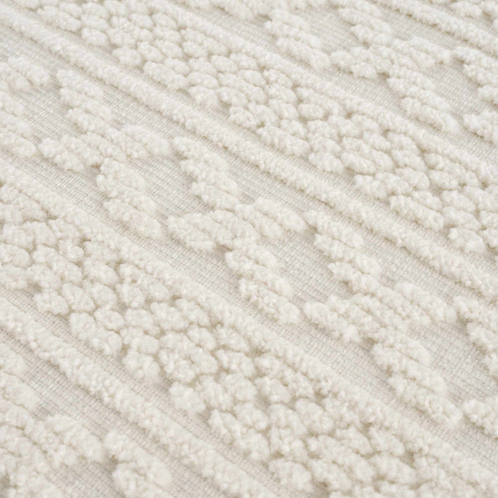 Fadey White 3D Washable Rug - thewrightstore