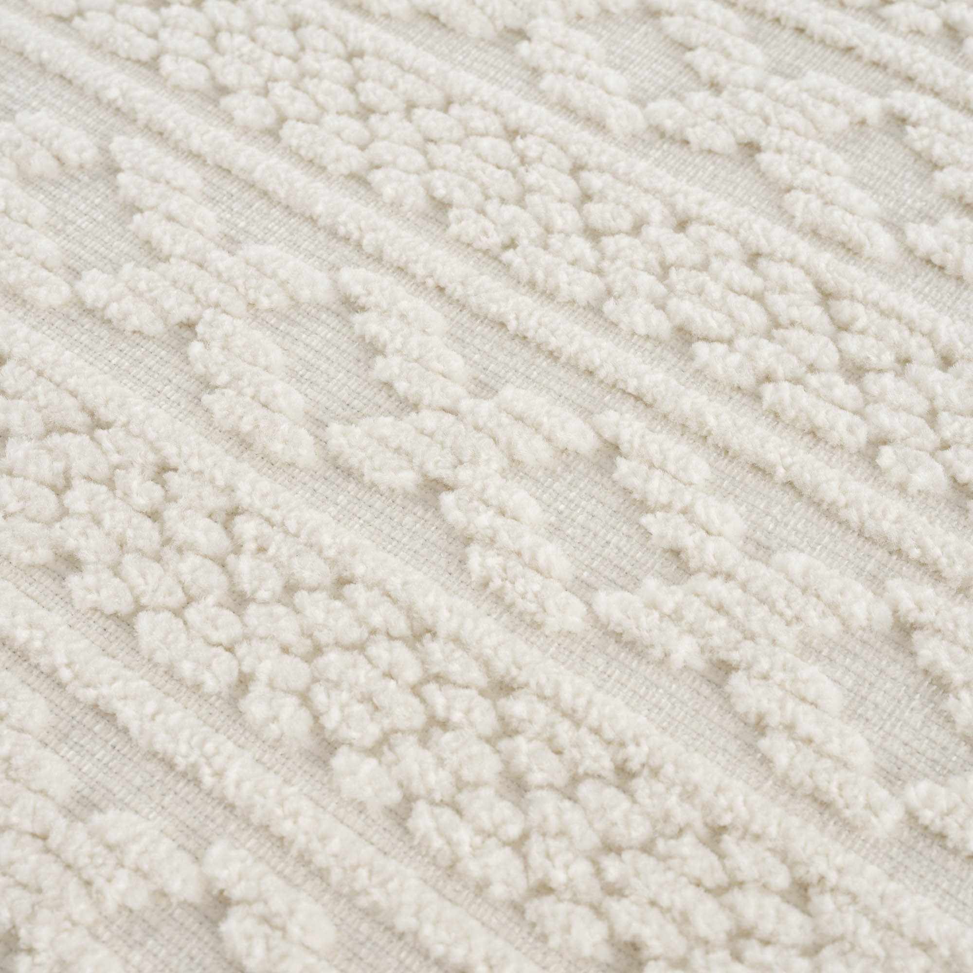 Fadey White 3D Washable Rug - thewrightstore
