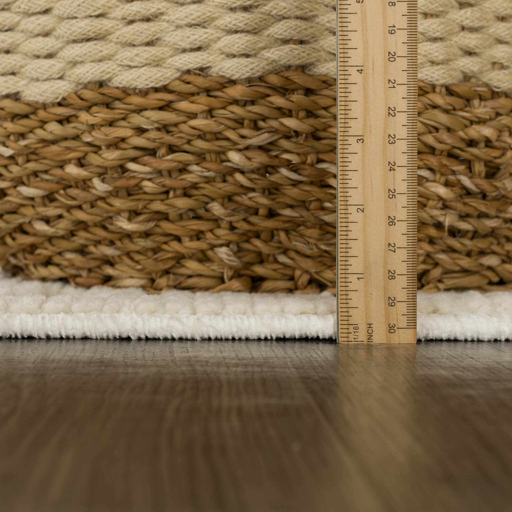 Fadey White 3D Washable Rug - thewrightstore