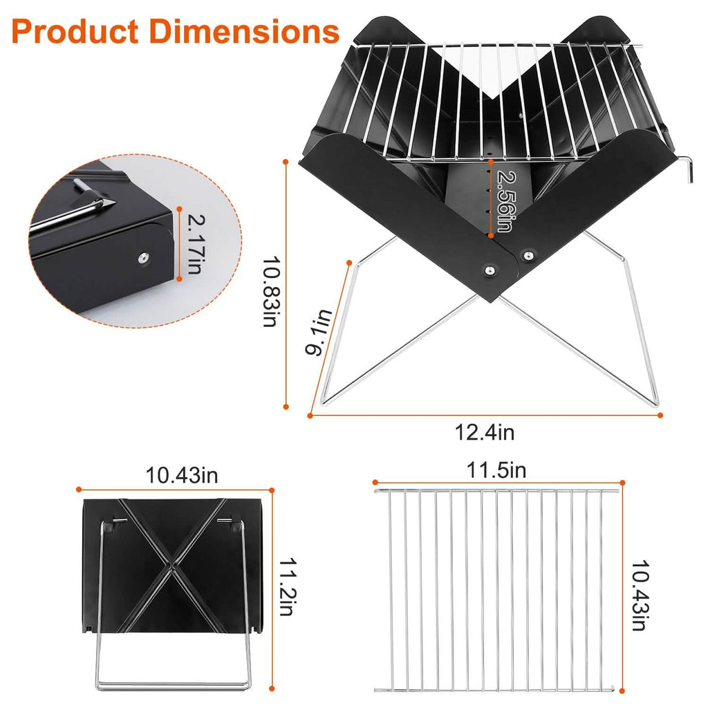 Foldable BBQ Grill - thewrightstore