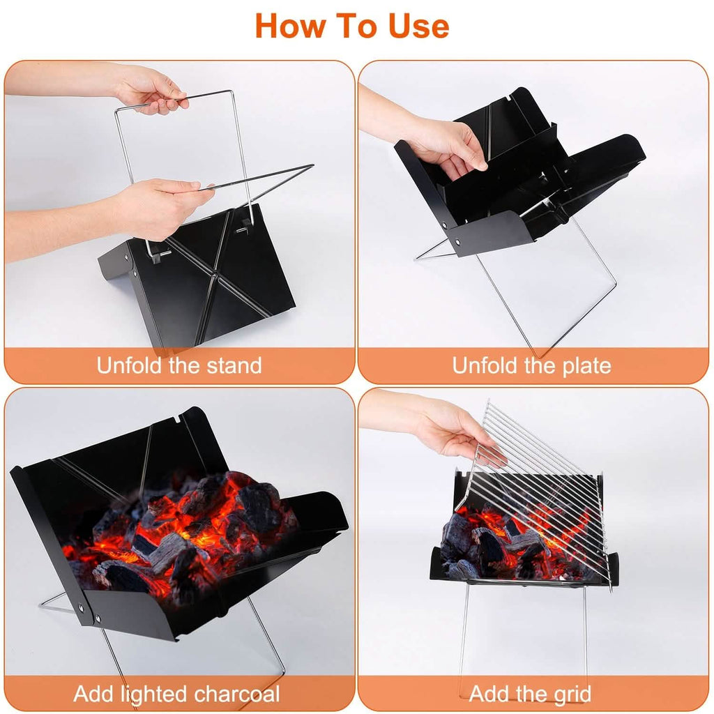 Foldable BBQ Grill - thewrightstore