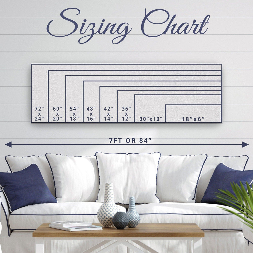 Framed Shore House Sign - Nautical Flag Canvas Coastal Wall Decor - thewrightstore