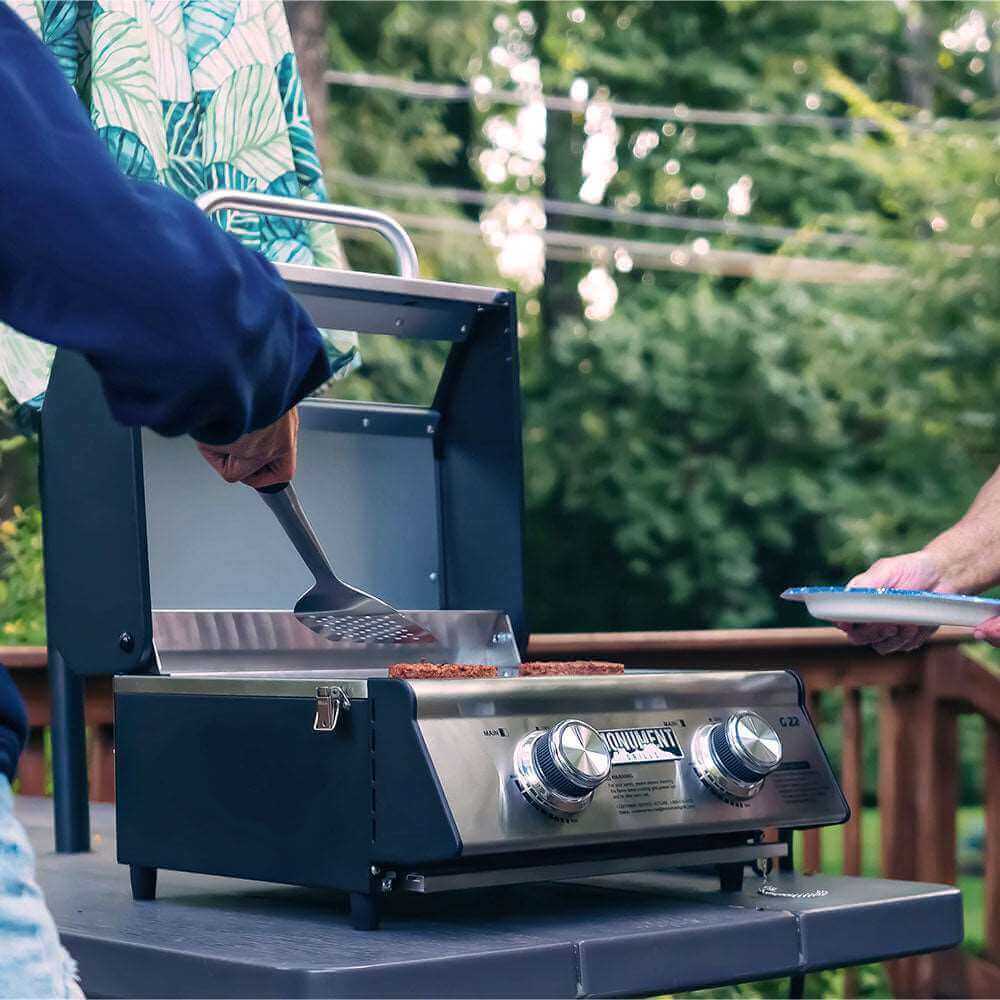 G22 | Stainless Tabletop Propane Gas Grill - thewrightstore