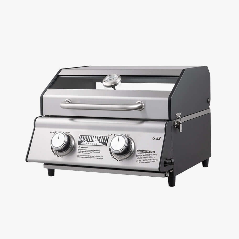 G22 | Stainless Tabletop Propane Gas Grill - thewrightstore