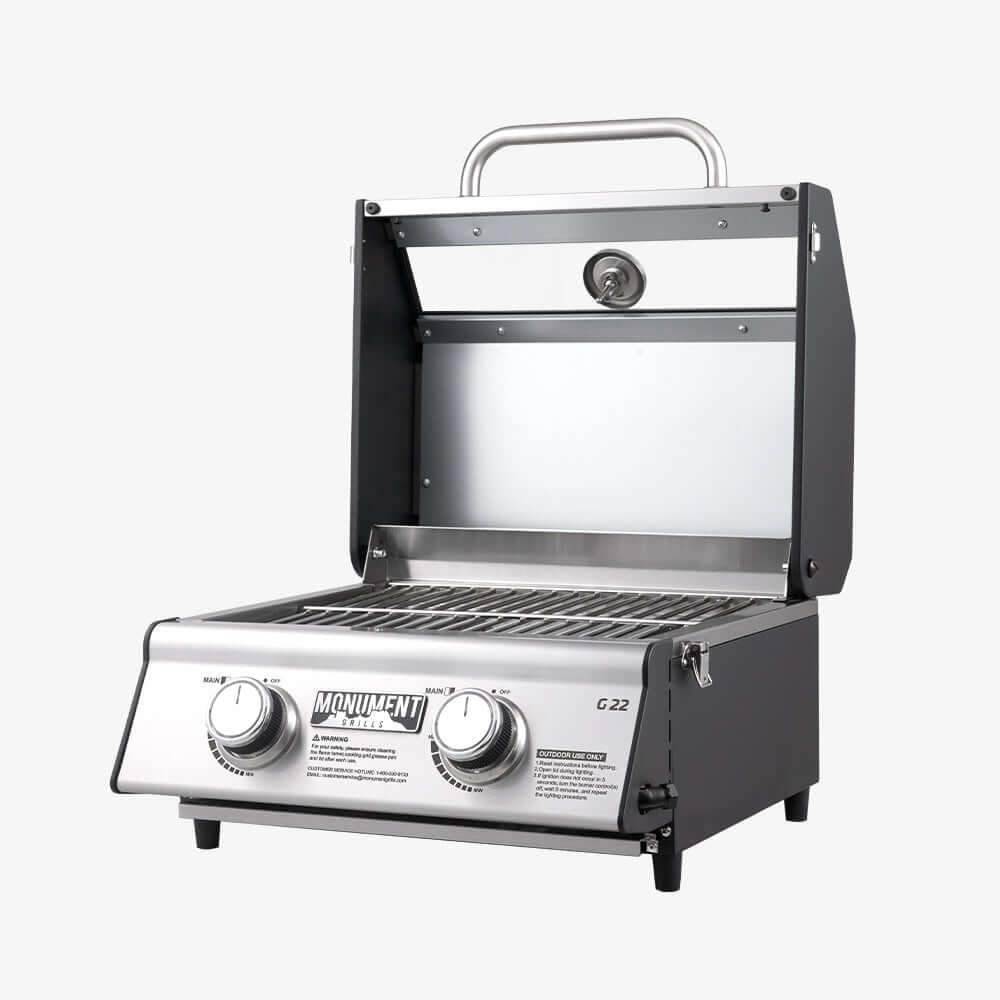G22 | Stainless Tabletop Propane Gas Grill - thewrightstore
